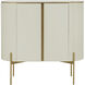 Paloma High Gloss Cream Bar Cabinet